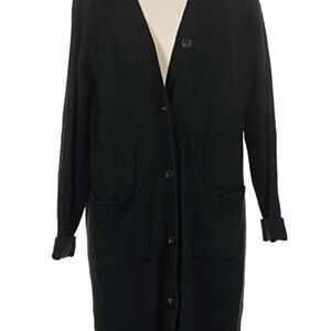 CAbi Black Button-Up Cardigan